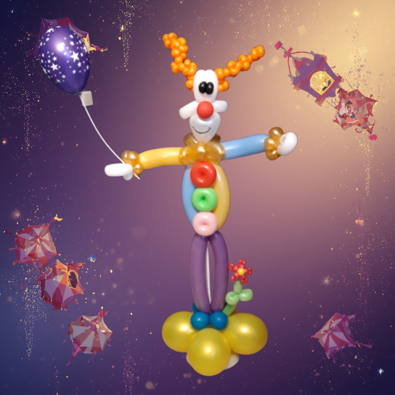 Sculptures de ballons sur le thème du cirque et des clowns — Jérémy Boudart