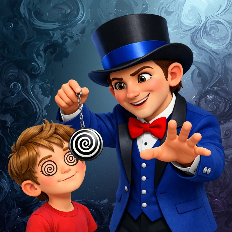 Jérémy Boudart anime une séance d'hypnose ludique lors d'un événement festif en Belgique