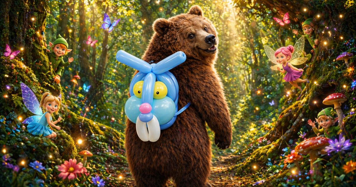 L'ours et le lapin au pays des fées